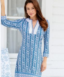 Harbor Embroidered Tunic Dress
