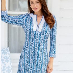 Harbor Embroidered Tunic Dress