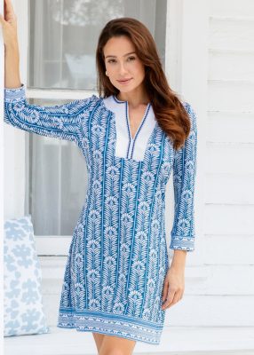 Harbor Embroidered Tunic Dress