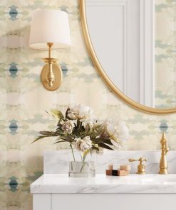 Coral Bay Pale Blue Peel and Stick Wallpaper