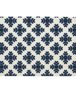 Brushstrokes Navy Linen Placemat