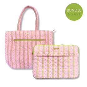 The Workday Set, Rosemary Stripe Pink