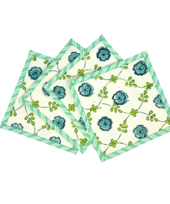 Carolina Canvas Coasters - Blue, SumnerEdit (Set of 4)