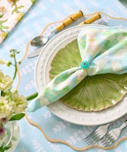 Elephant Falls Scalloped Dinner Napkins