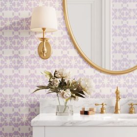 Mosaic Lavender Peel and Stick Wallpaper