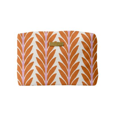 Frond Orange Terry Beach Pouch