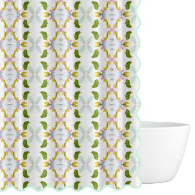 Dogwood Scalloped Shower Curtain