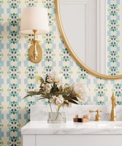 Clara Blue Peel and Stick Wallpaper