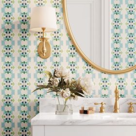 Clara Blue Peel and Stick Wallpaper