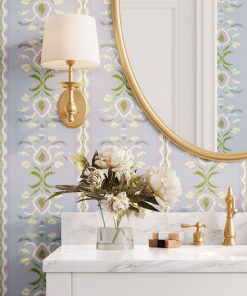 Rosemary Stripe Lavender Peel and Stick Wallpaper