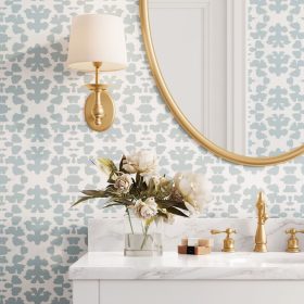 Chintz Mist Peel and Stick Wallpaper