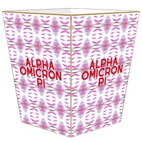 Alpha Omicron Pi Waste Basket
