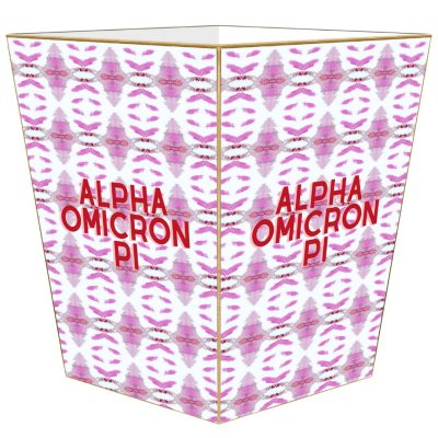 Alpha Omicron Pi Waste Basket