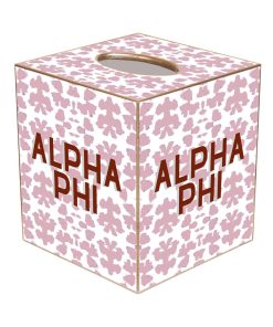 Alpha Phi Tissue Box Cover