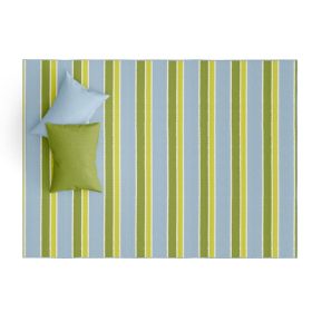 Striped Blue/Green Floor Mat
