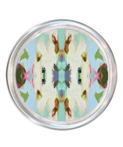 Summer Garden Light Blue Large Glass Coaster