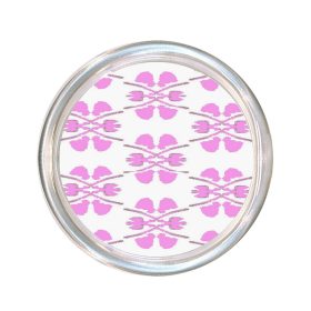 Clover Pink Large Glass Coaster