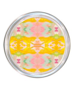 Mellow Yellow Large Glass Coaster