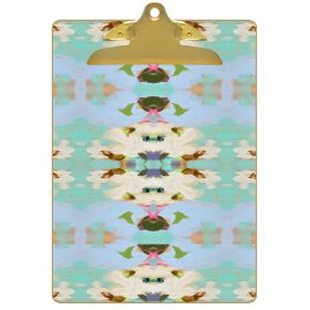 Summer Garden Light Blue Clipboard