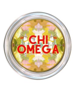 Chi Omega Glass Coaster