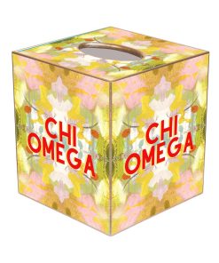 Chi Omega Tissue Box Cover
