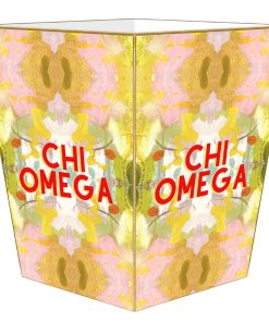 Chi Omega Waste Basket