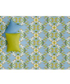 English Garden Blue Floor Mat