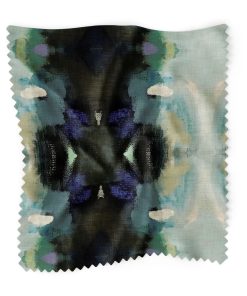 Orchid Blossom Navy Fabric by the Yard