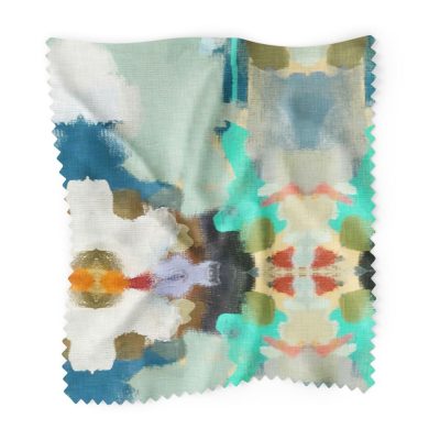 Orchid Blossom Royal Blue Fabric by the Yard