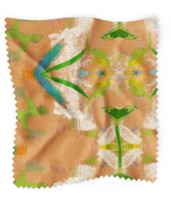 English Garden Orange Fabric by the Yard