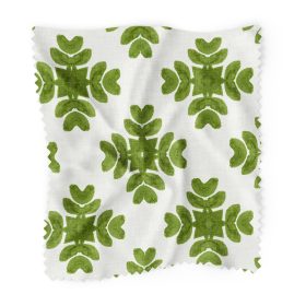 Brushstrokes Green Fabric by the Yard