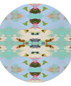 Summer Garden Light Blue Glass Cutting Board