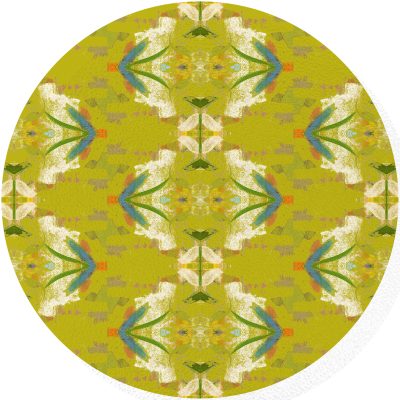 English Garden Citron Glass Cutting Board