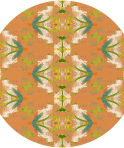 English Garden Orange Glass Cutting Board