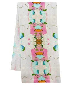 Monet's Garden Pink Tea Towel