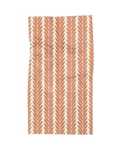 Frond Orange Beach Towel