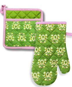 Rosemary Meadow Oven Mitt and Pot Holder Set