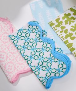 Ski Bunny Scalloped Dinner Napkins