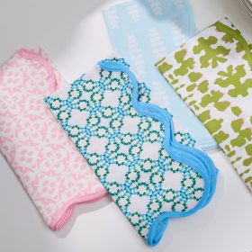 Ski Bunny Scalloped Dinner Napkins