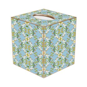 English Garden Blue Tissue Box Cover