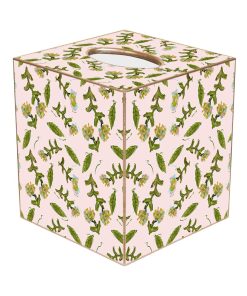 Flor Rosa Tissue Box Cover