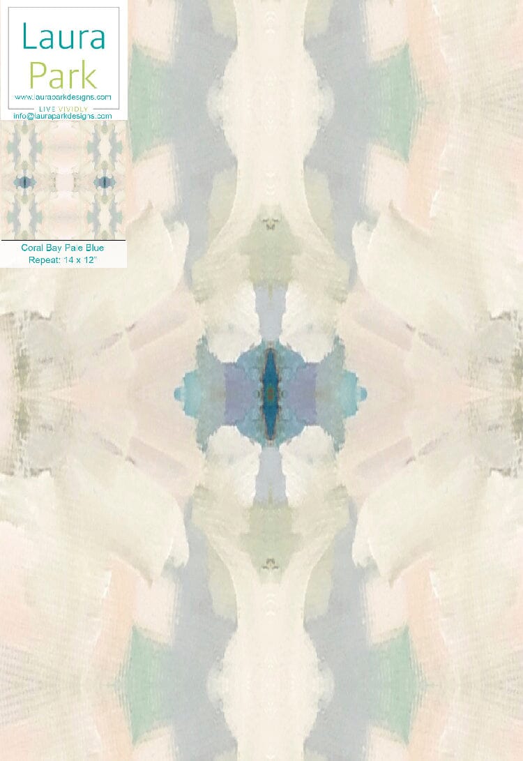 Coral Bay Pale Blue Wallpaper
