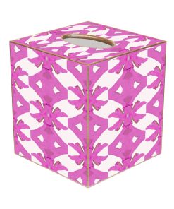 Palm Pink Tissue Box Cover