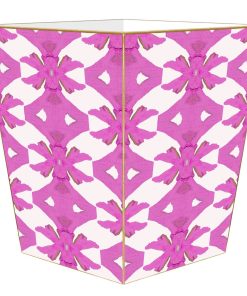 Palm Pink Waste Basket