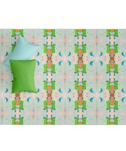 Monet's Garden Green Floor Mat