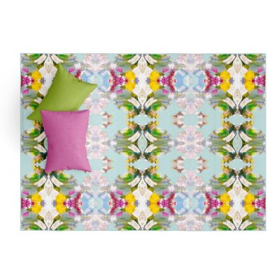 Poppy Blue Floor Mat