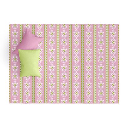 Rosemary Stripe Pink Floor Mat