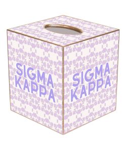 Sigma Kappa Tissue Box Cover