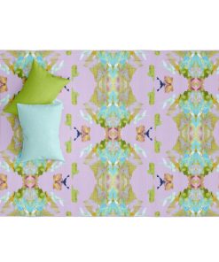 Stained Glass Lavender Floor Mat