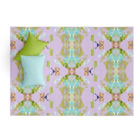 Stained Glass Lavender Floor Mat